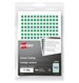LABEL RND 1/4'' GREEN, 768/PK