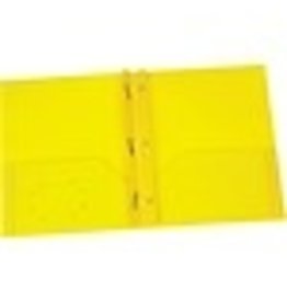 PORTFOLIO POLY 2PCKT+PRONG*YLW