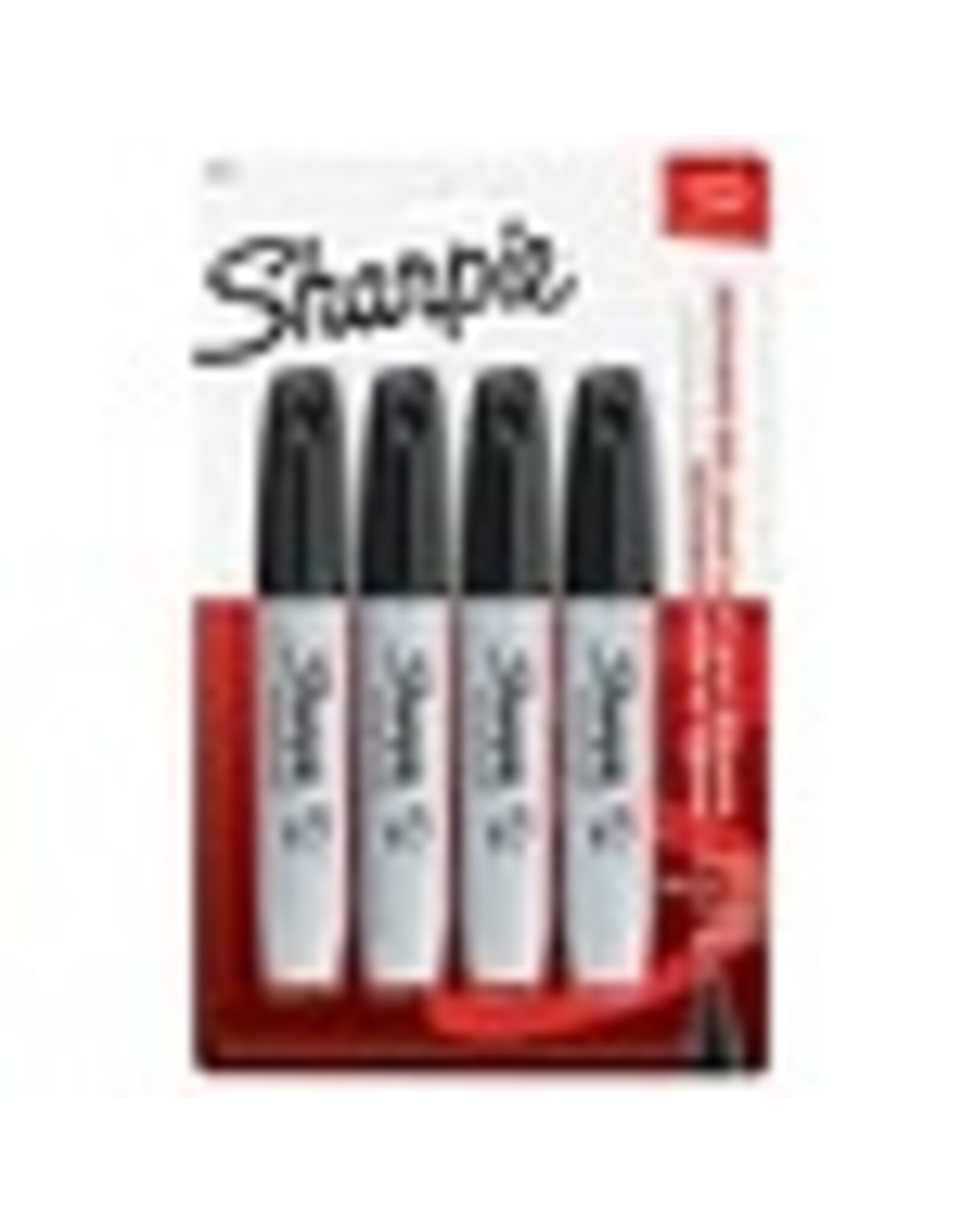 MARKER SHARPIE CHISEL BLK,4/PK