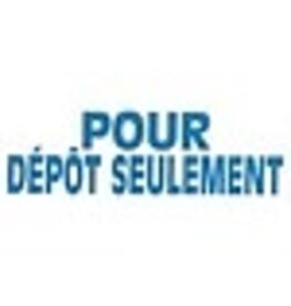 STAMP 4911 BLU POUR DEPOT SEUL