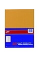 ENV #7 KRAFT 9X12, 25/PK