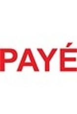 STAMP 4911/CB RED ''PAYE''