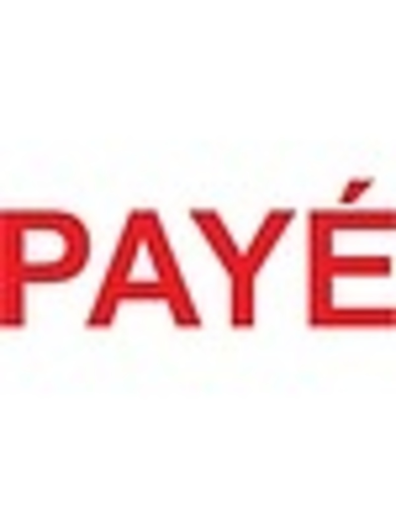 STAMP 4911/CB RED ''PAYE''
