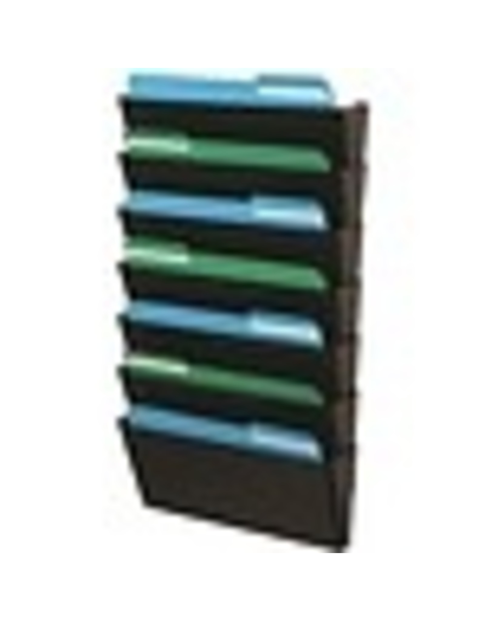 WALL POCKET LGL BLACK,7/PACK