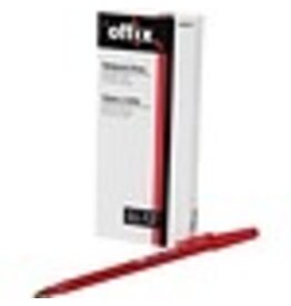 STICK PEN OFFIX MED.RED,12/BX