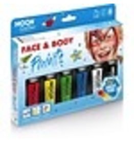 BODY PAINT TUBES, 6 PRIM.COL.