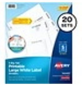 INDEX CUST.5TAB LASER WHT,20pk
