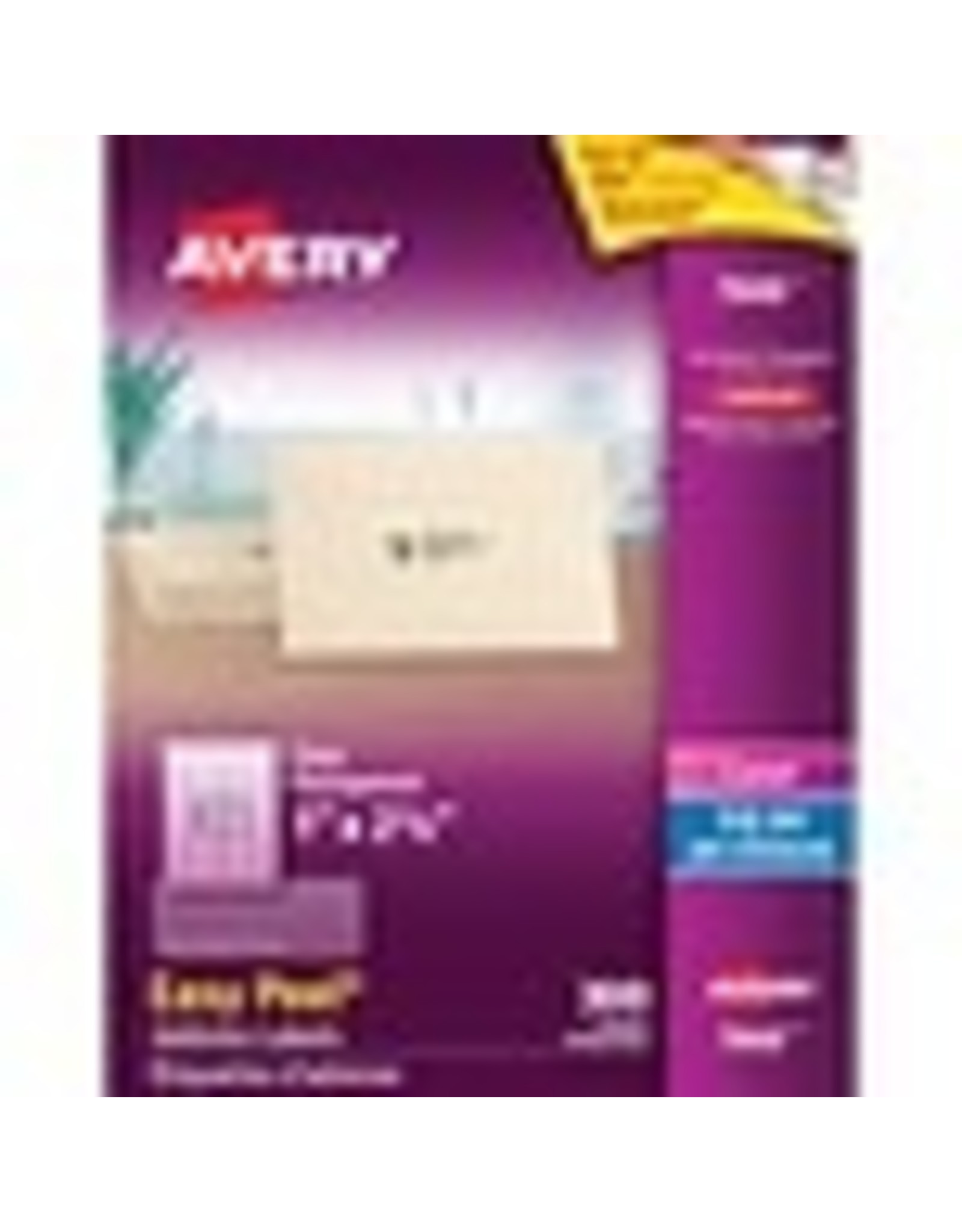 CLEAR ADDRESS LABEL 1X2-5/8