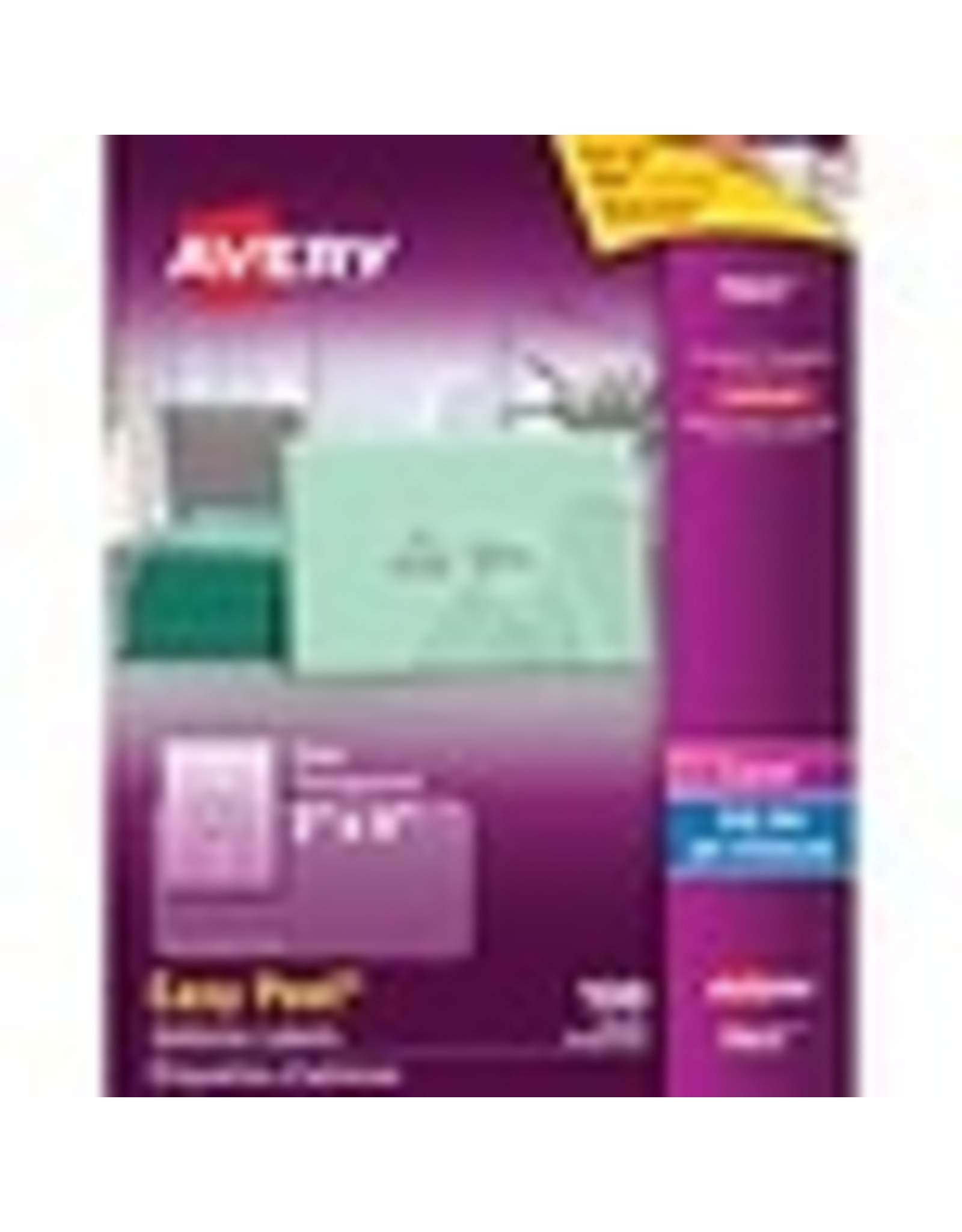 CLEAR ADDRESS LABEL 2X4