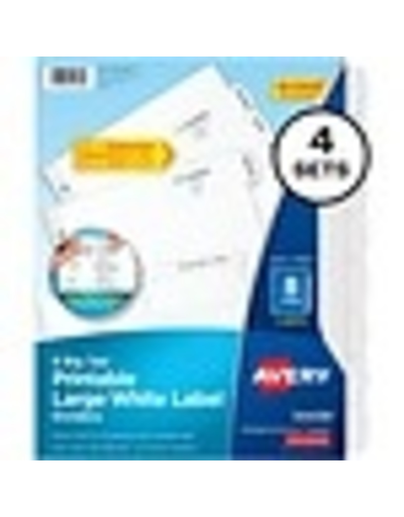 INDEX PRINTBL EZ PEEL WHT 8TAB