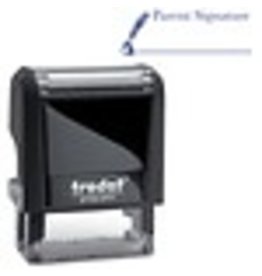 S-PRINTY STAMP*PARENT SIG (BL)