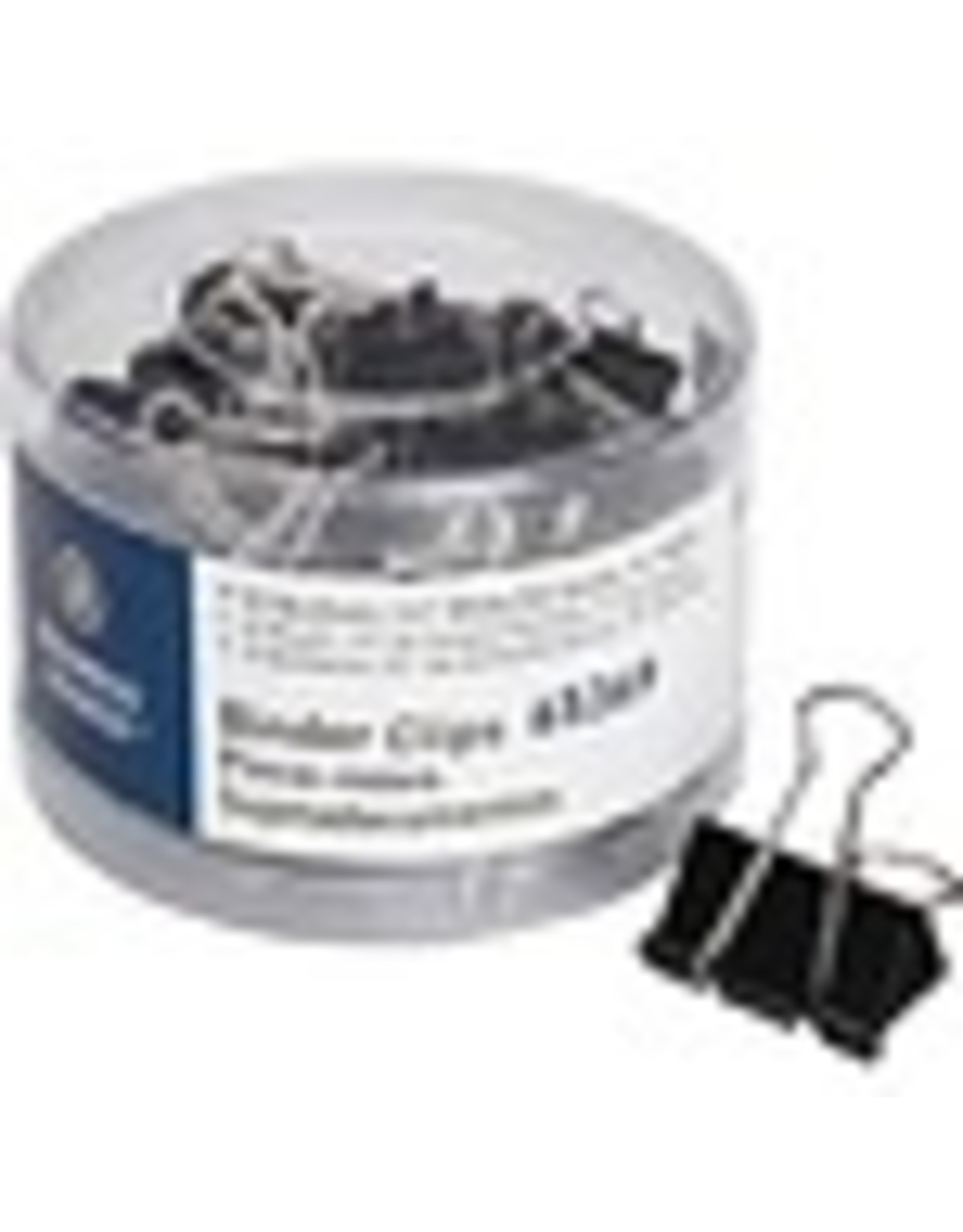 CLIP,BINDER,SM/MED,BLK,60CT