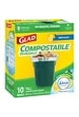 GLAD COMPOSTABLE 49L TALL*10bx