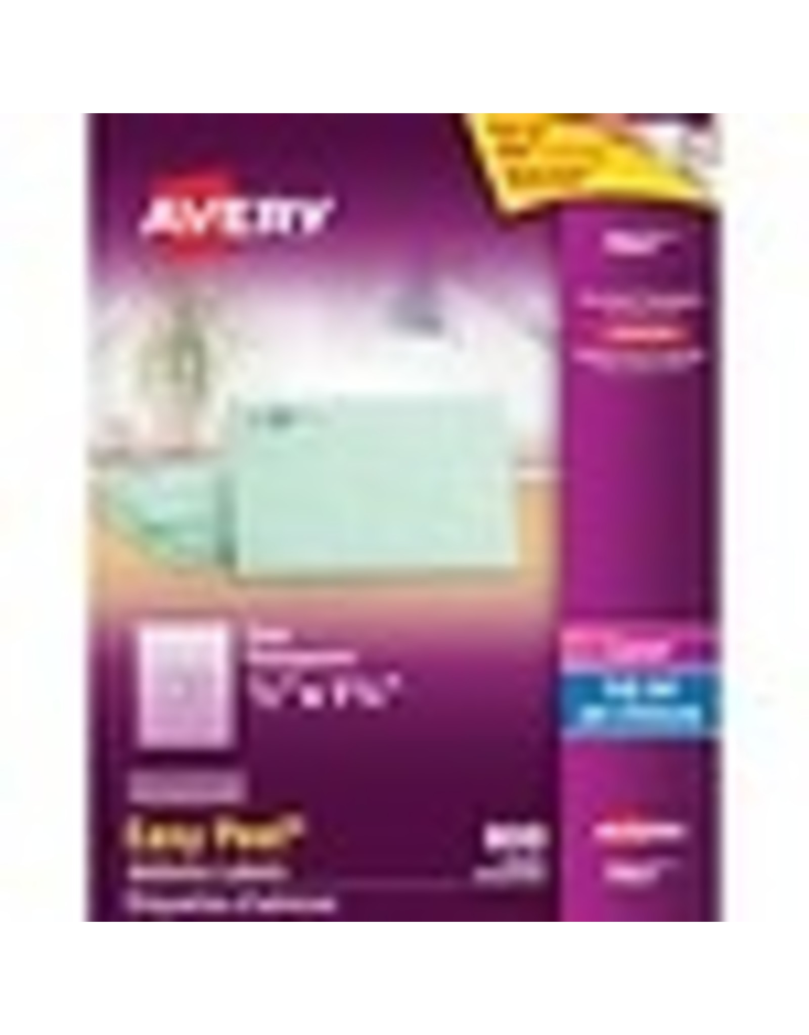 CLEAR ADDRESS LABEL 1/2X1-3/4