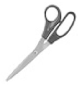 SCISSORS,BENT,8'',2PK,BK