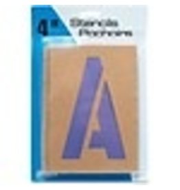 STENCIL 4'' LETTERS/NUMBERS