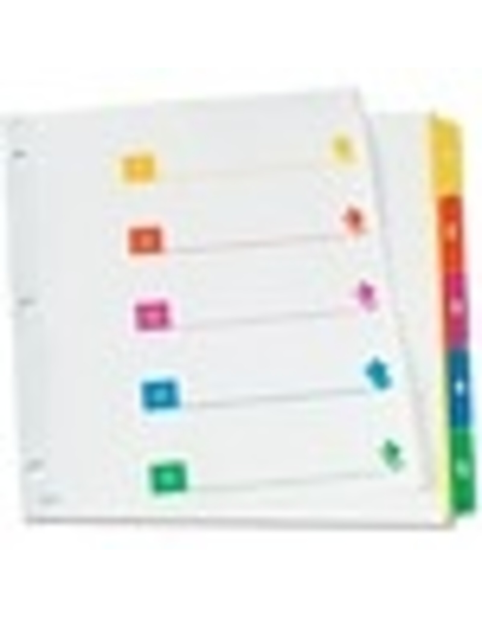 SUPER RAPIDX COLOR CODE*1-5TAB