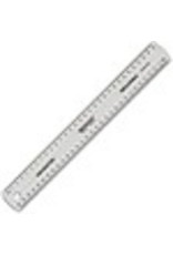 RULER NON-SHATTER CLEAR 30CM