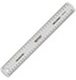 RULER NON-SHATTER CLEAR 30CM