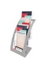 LIT STND 3-TIER LEAFLET*SILVER