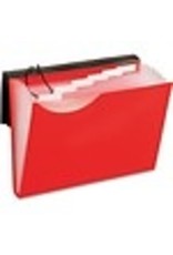 POLY FILE 7-POCKET LTR  *RED