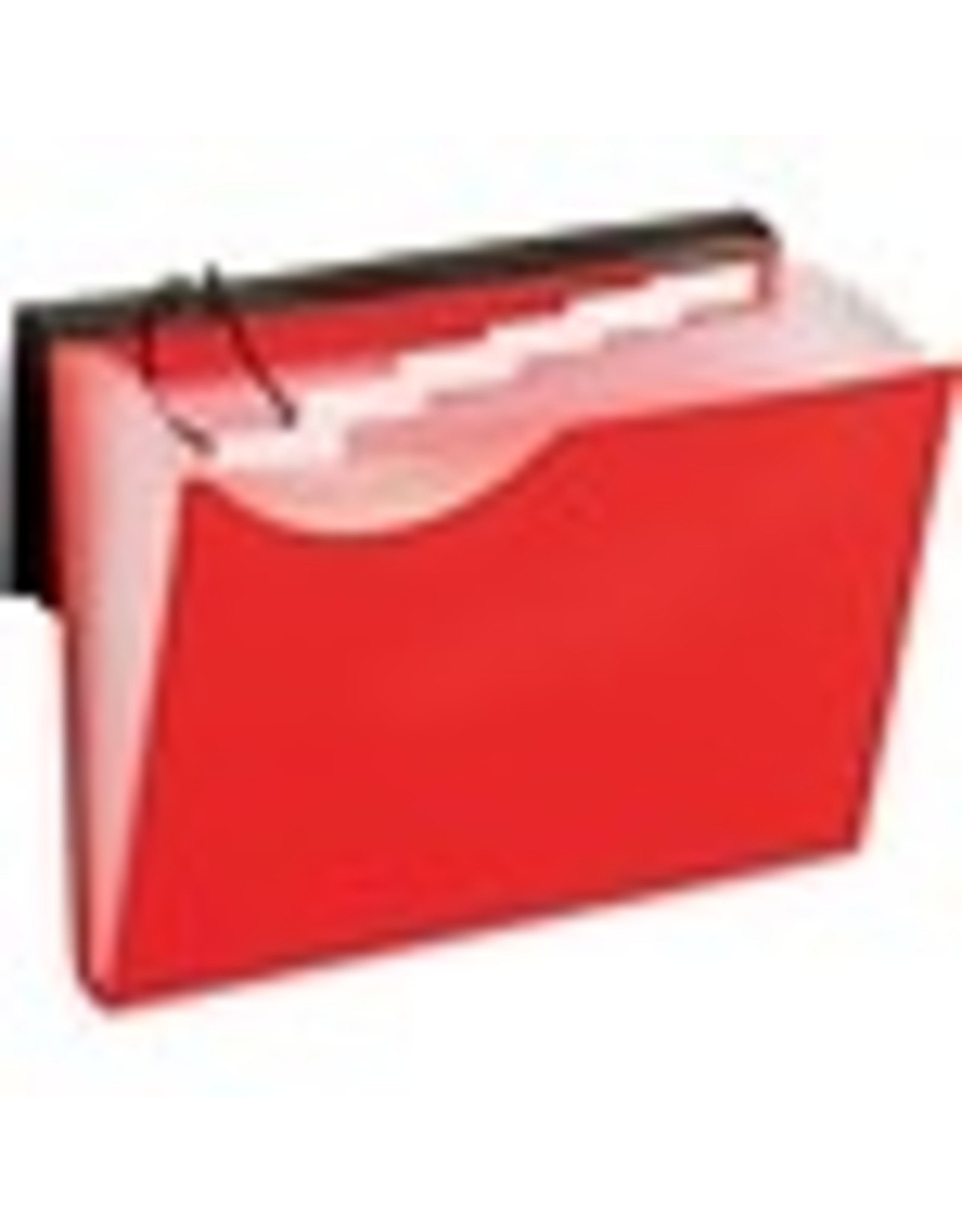 POLY FILE 7-POCKET LTR  *RED