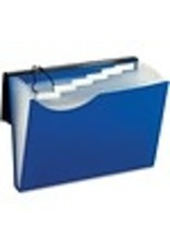 POLY FILE 7-POCKET LTR  *BLUE