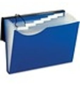 POLY FILE 7-POCKET LTR  *BLUE
