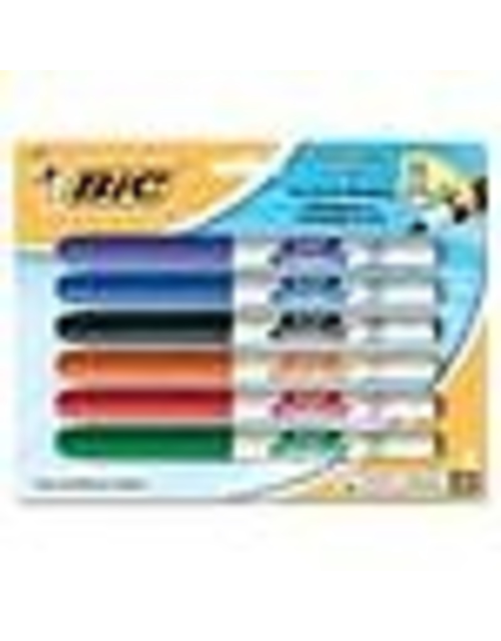 MARKER WHITEBRD G/E FN AST*6pk
