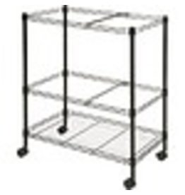 FILE CART 2-TIER LTR/LGL
