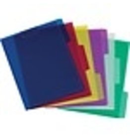 VIEW FLDR, POLY 1/3CUT  *ASST