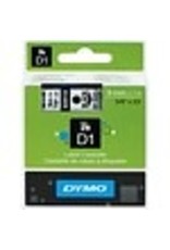 TAPE 3/8'' DYMO POCKET*BK/CLEAR