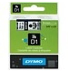 TAPE 3/8'' DYMO POCKET*BK/CLEAR