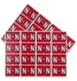 FILE LABEL* N - RED    *240/PK