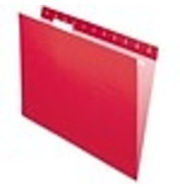 HANG FILE-PRO LTR*RED   *25/BX