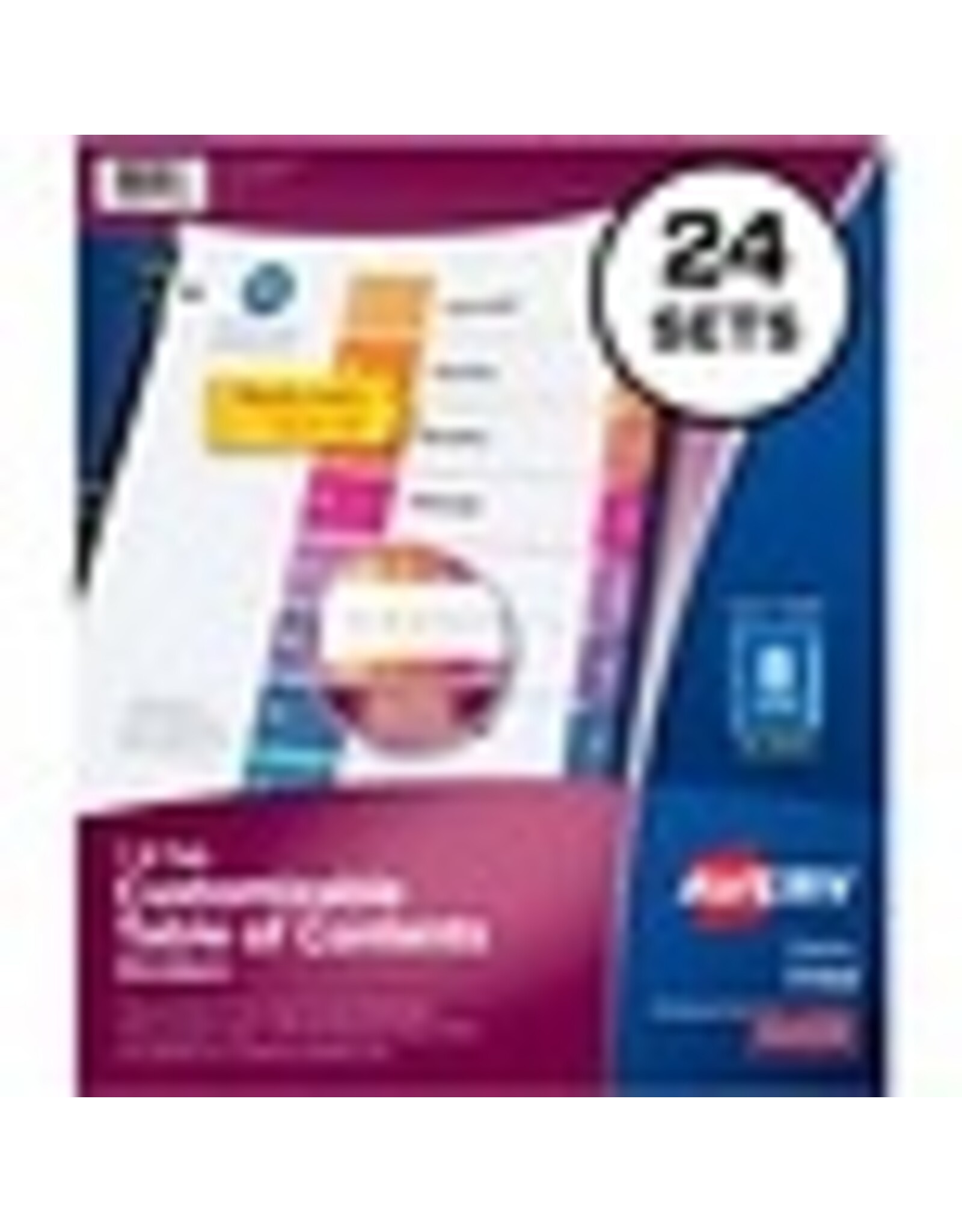 LASER R/INDX LTR AST 8TB*25SET