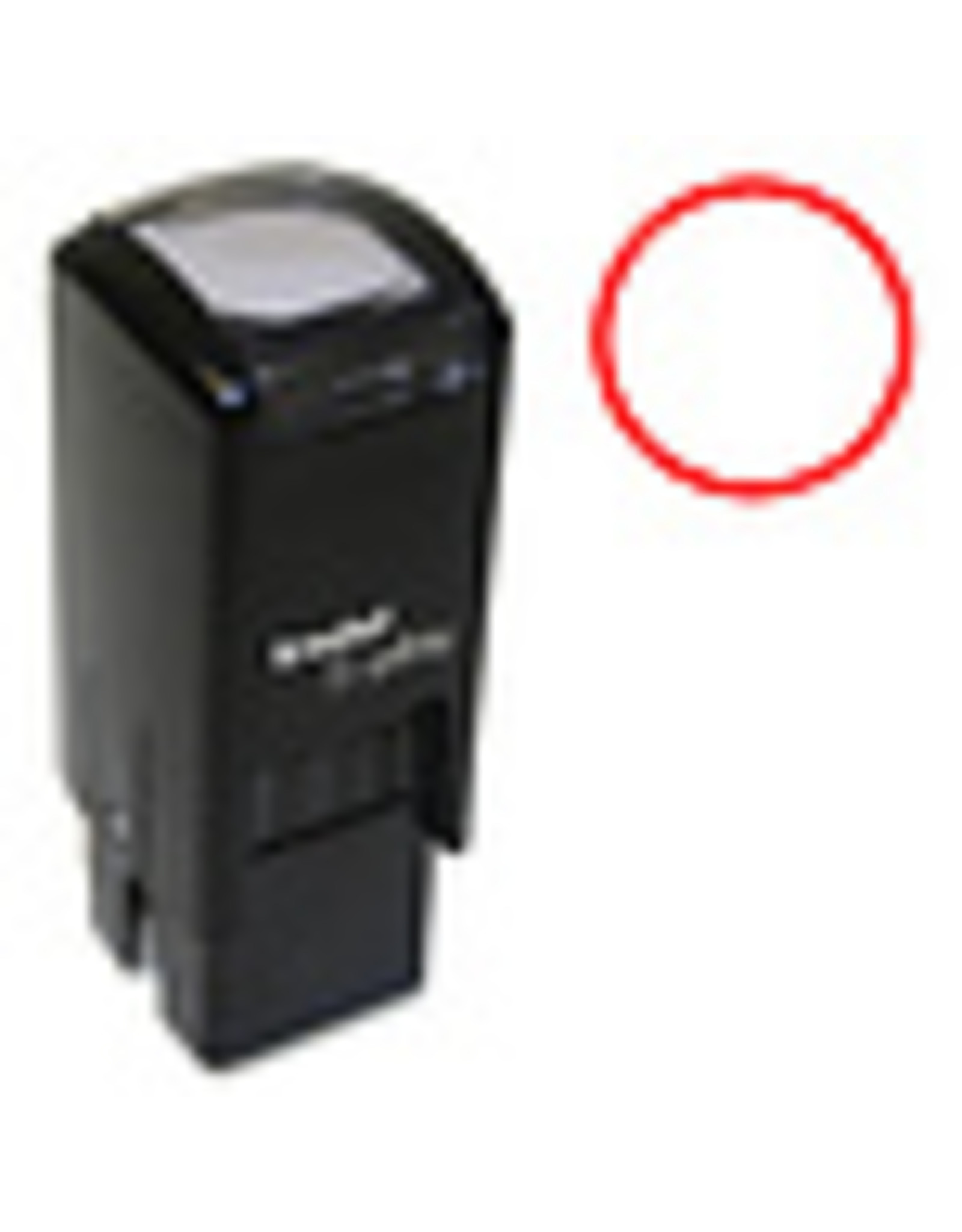 S-PRINTY STAMP SML*CIRCLE(RED)