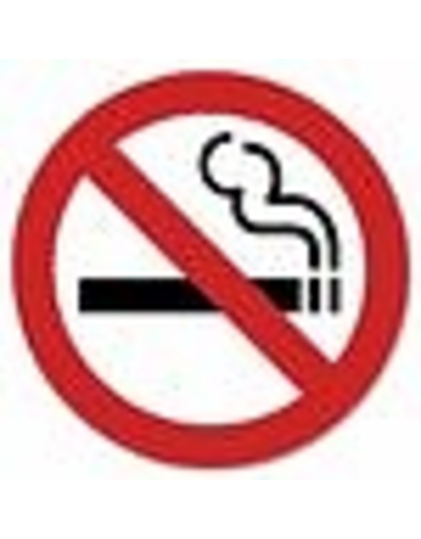 SIGN INTL SYMBOL 3x3*NO SMOK'G
