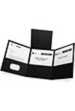 FLDR TRIFOLD PCKT*BLACK *20/BX