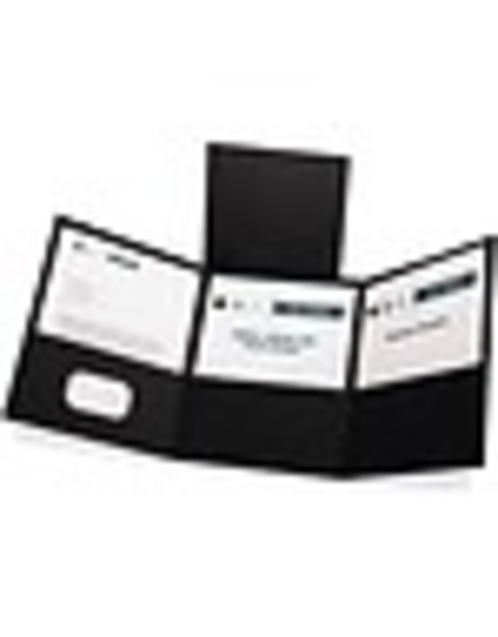 FLDR TRIFOLD PCKT*BLACK *20/BX