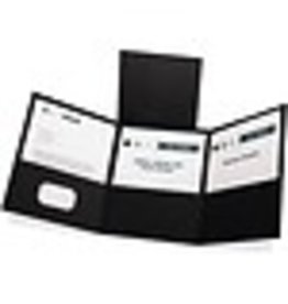 FLDR TRIFOLD PCKT*BLACK *20/BX