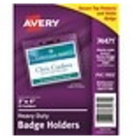BADGE HOLDER CLEAR HORIZ*25/PK