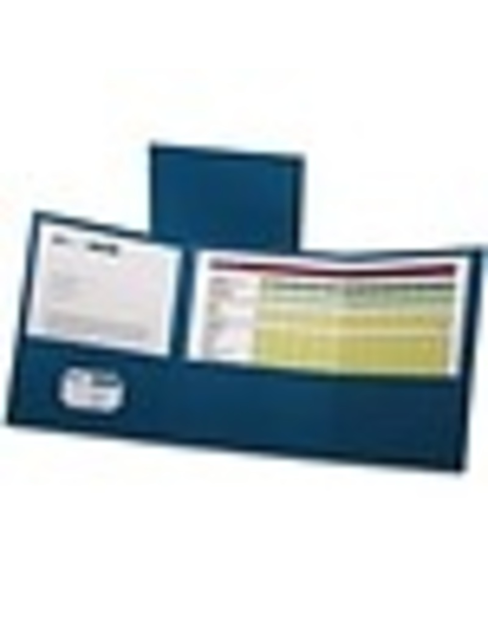 FLDR TRIFOLD PCKT*BLUE  *20/BX