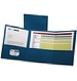 FLDR TRIFOLD PCKT*BLUE  *20/BX