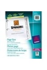 SHEET PROTCT PGE SIZE CLR 50PK