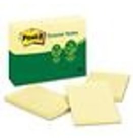 POST-IT RECY RLD 4x6*YLW*12/PK