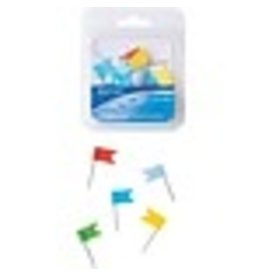 MAP FLAG, PINS    *ASST *25/PK