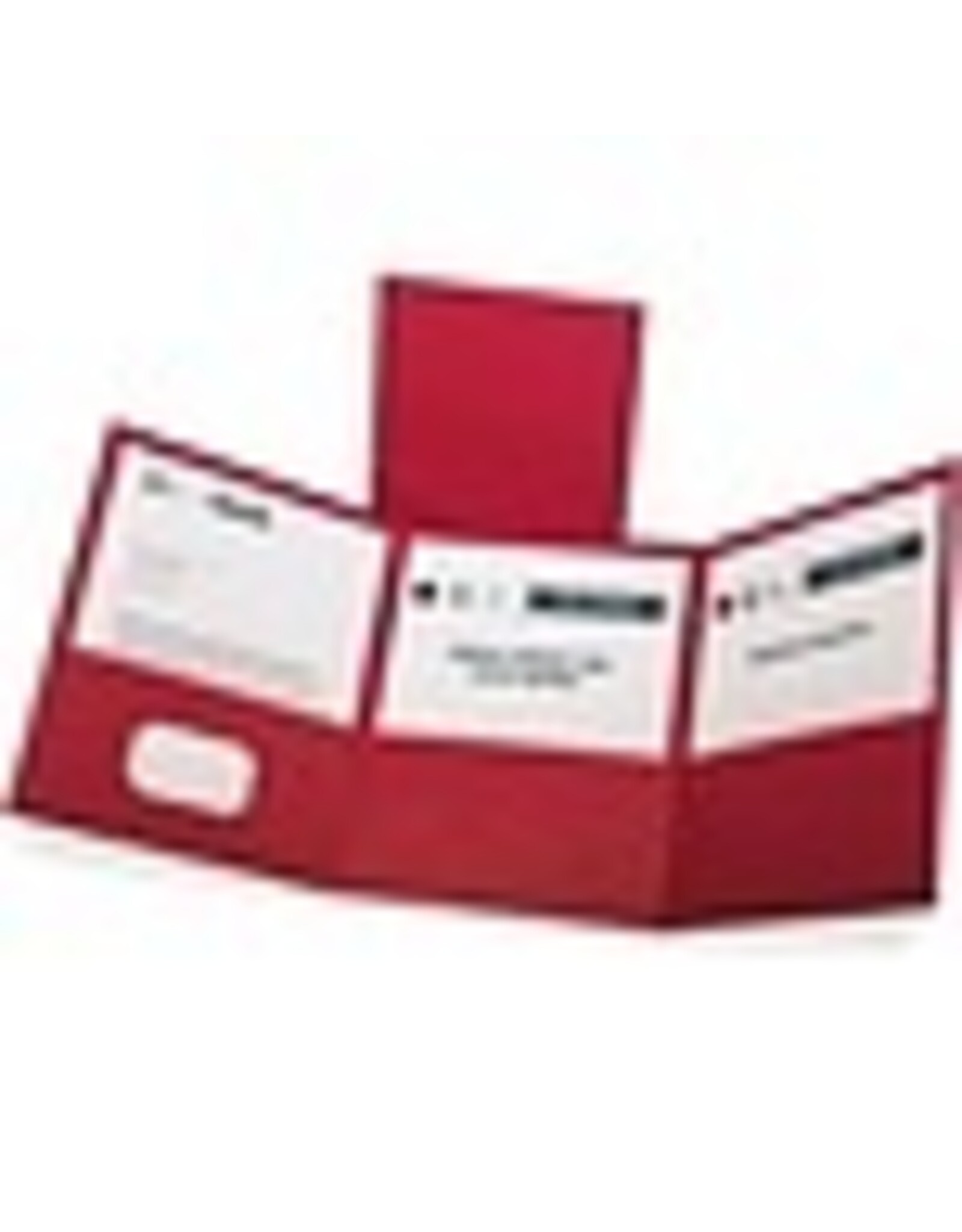 FLDR TRIFOLD PCKT*RED   *20/BX