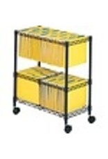 FILE CART ROLLING 2-TIER*BLACK