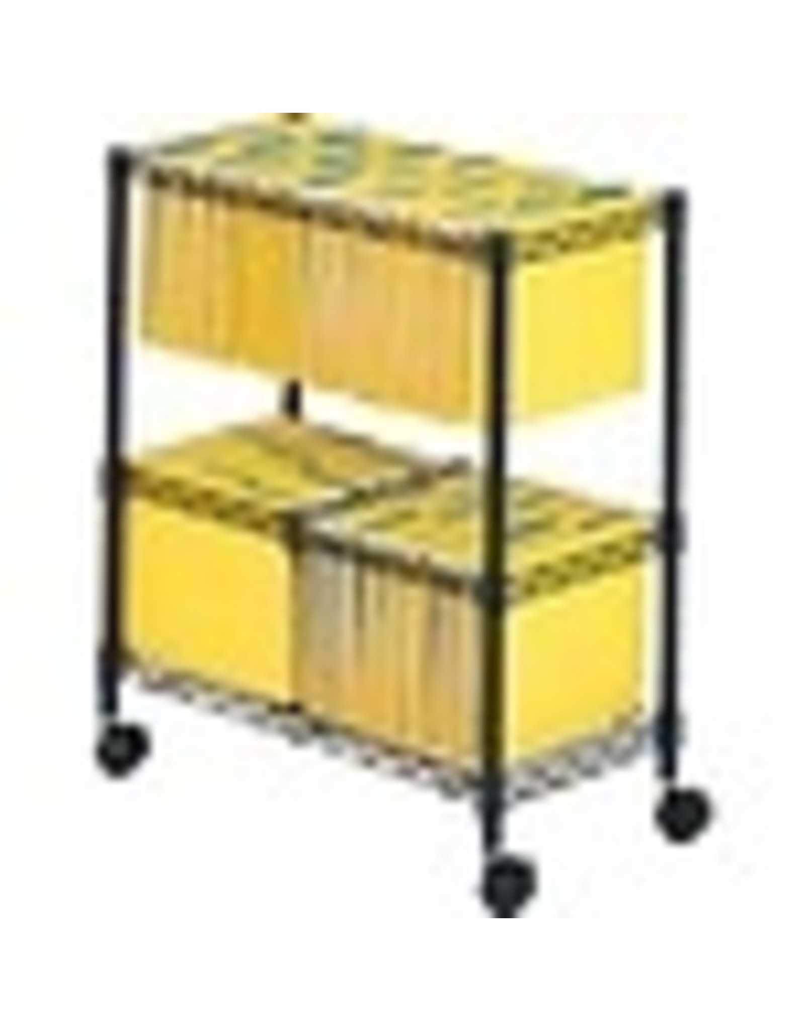 FILE CART ROLLING 2-TIER*BLACK